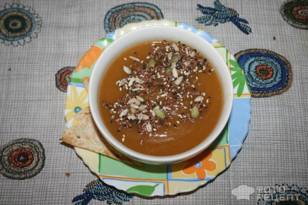 Рецепт: Кабачковый суп-пюре - с сухим грибным бульоном Рецепт: Кабачковый суп-пюре - с сухим грибным бульоном