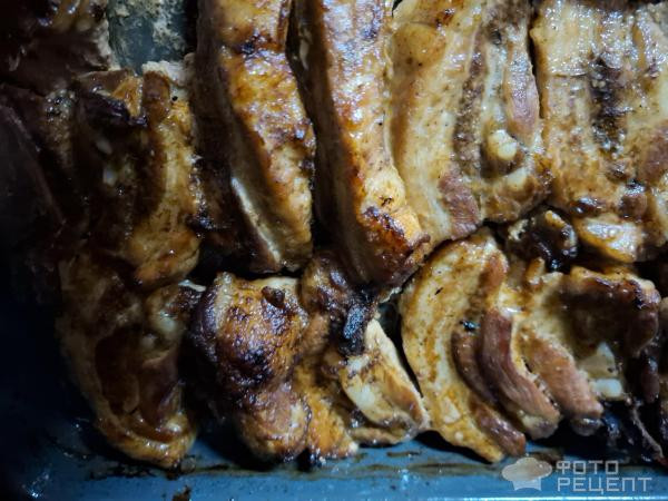 Рецепт: Свинные ребрышки в духовке - Готовлю с любовью.