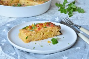 Картофельная запеканка с мясом и сыром Картофельная запеканка с мясом и сыром