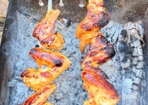 Шашлык из куриных крылышек